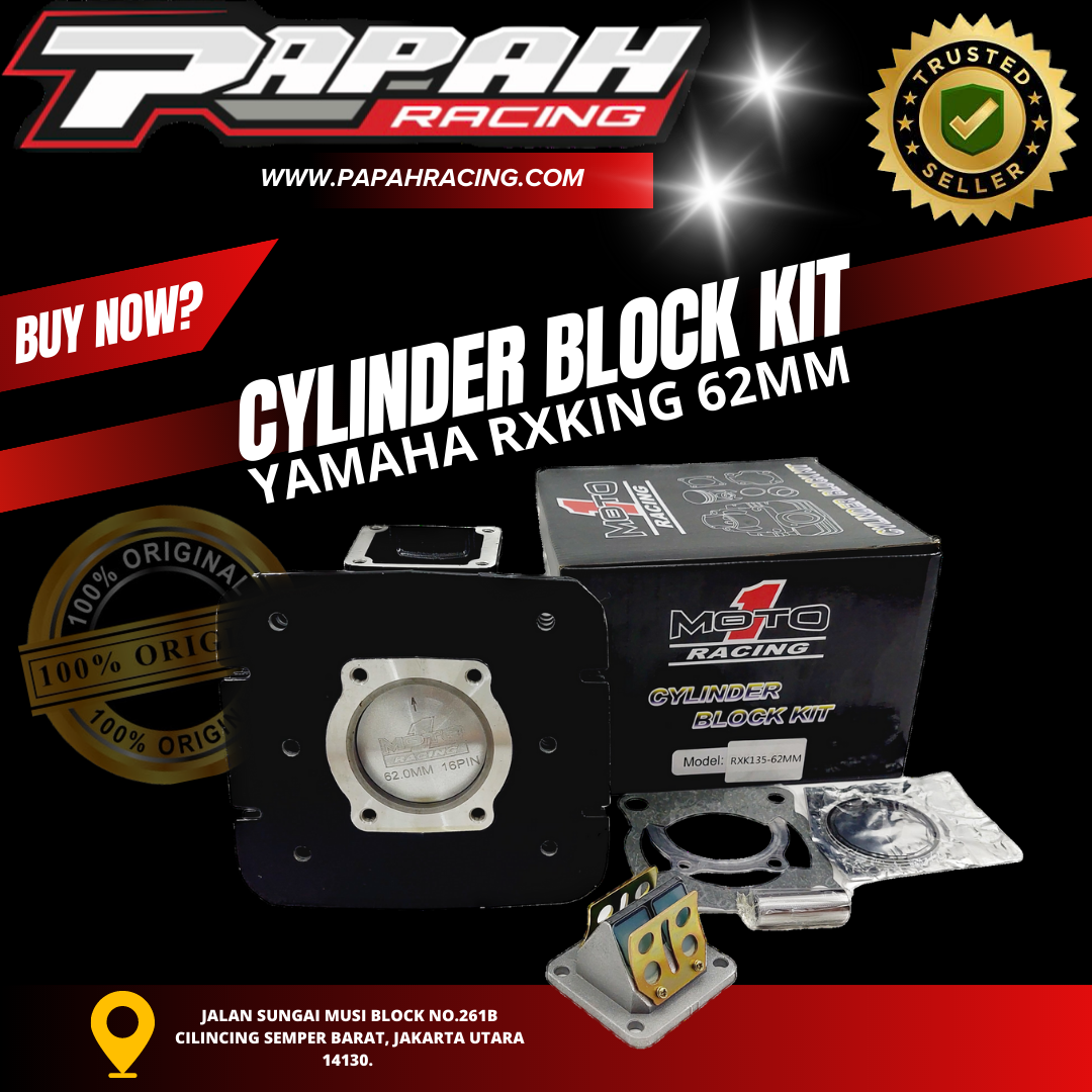 CYLINDER BLOCK BLOK KIT YAMAHA RXKING 62MM